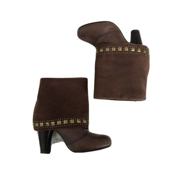 Ashbury Ankle Boots Heel Cuff Studded bootie - Picture 1 of 8